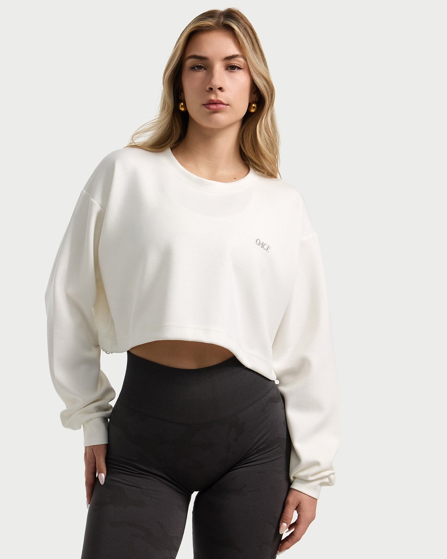 Adjustable Cropped Sweater