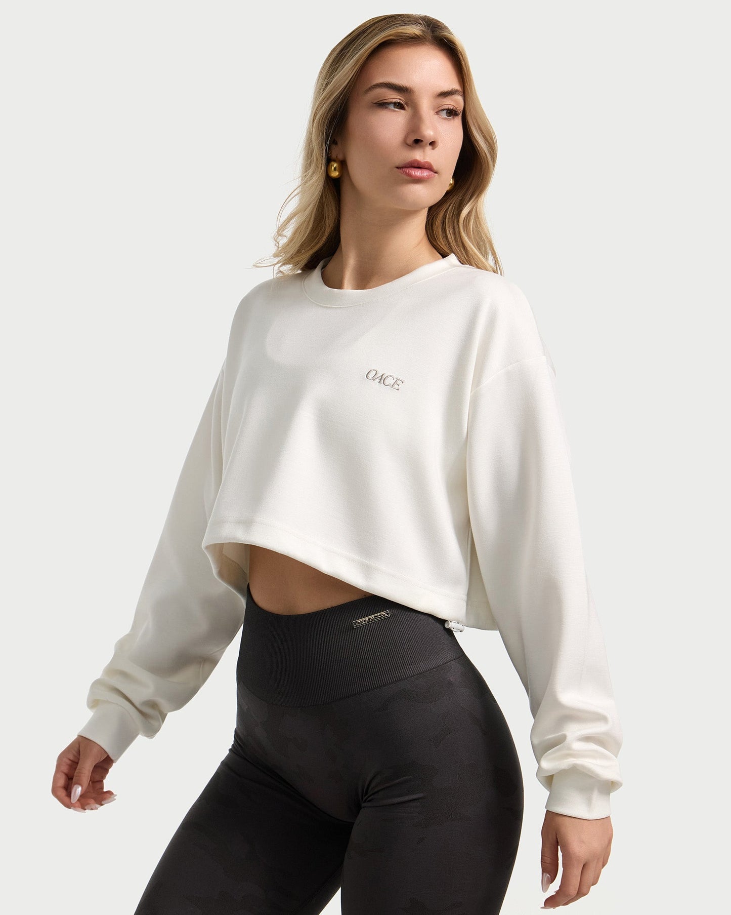 Adjustable Cropped Sweater