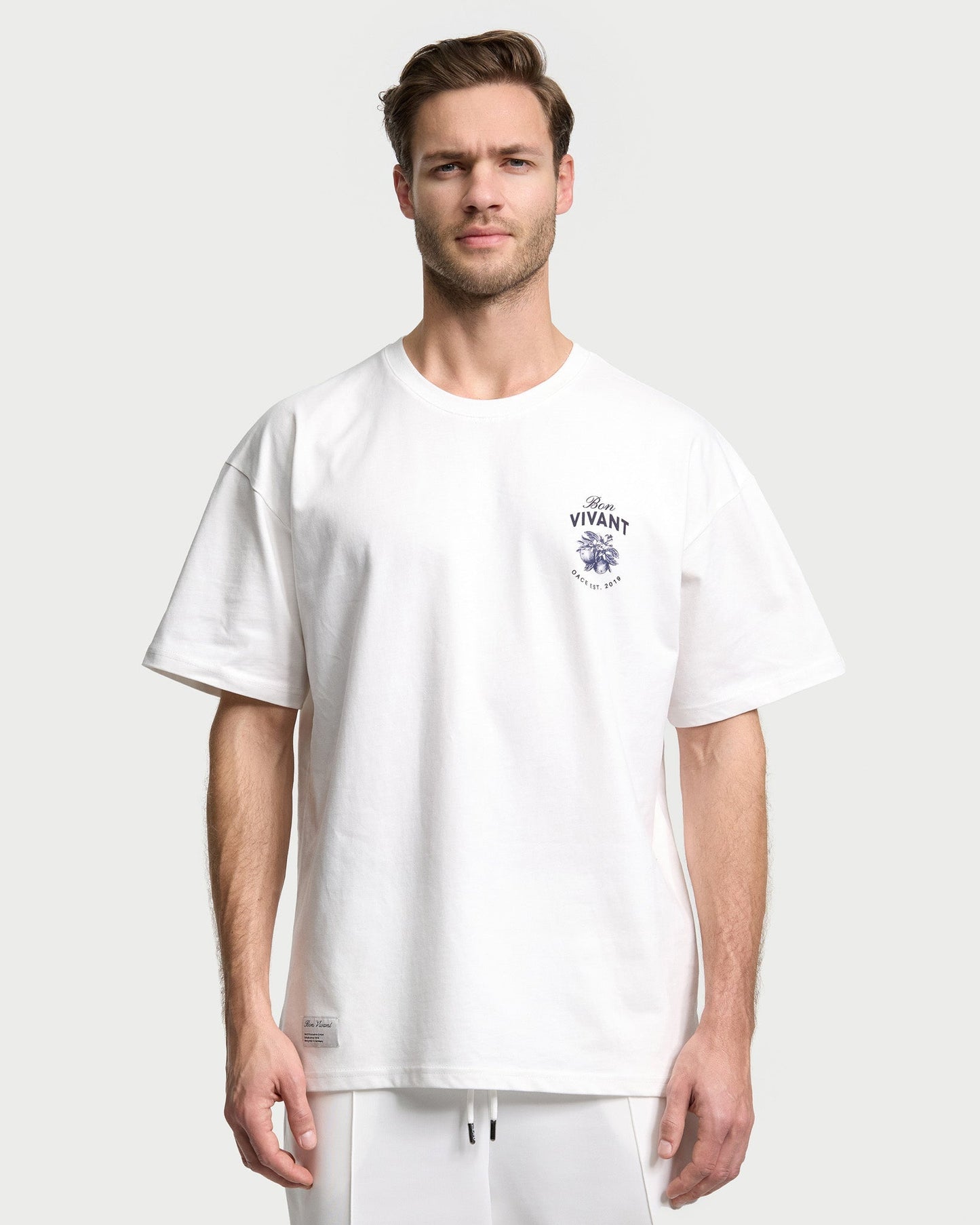 Bon Vivant Oversized T-Shirt - warm white