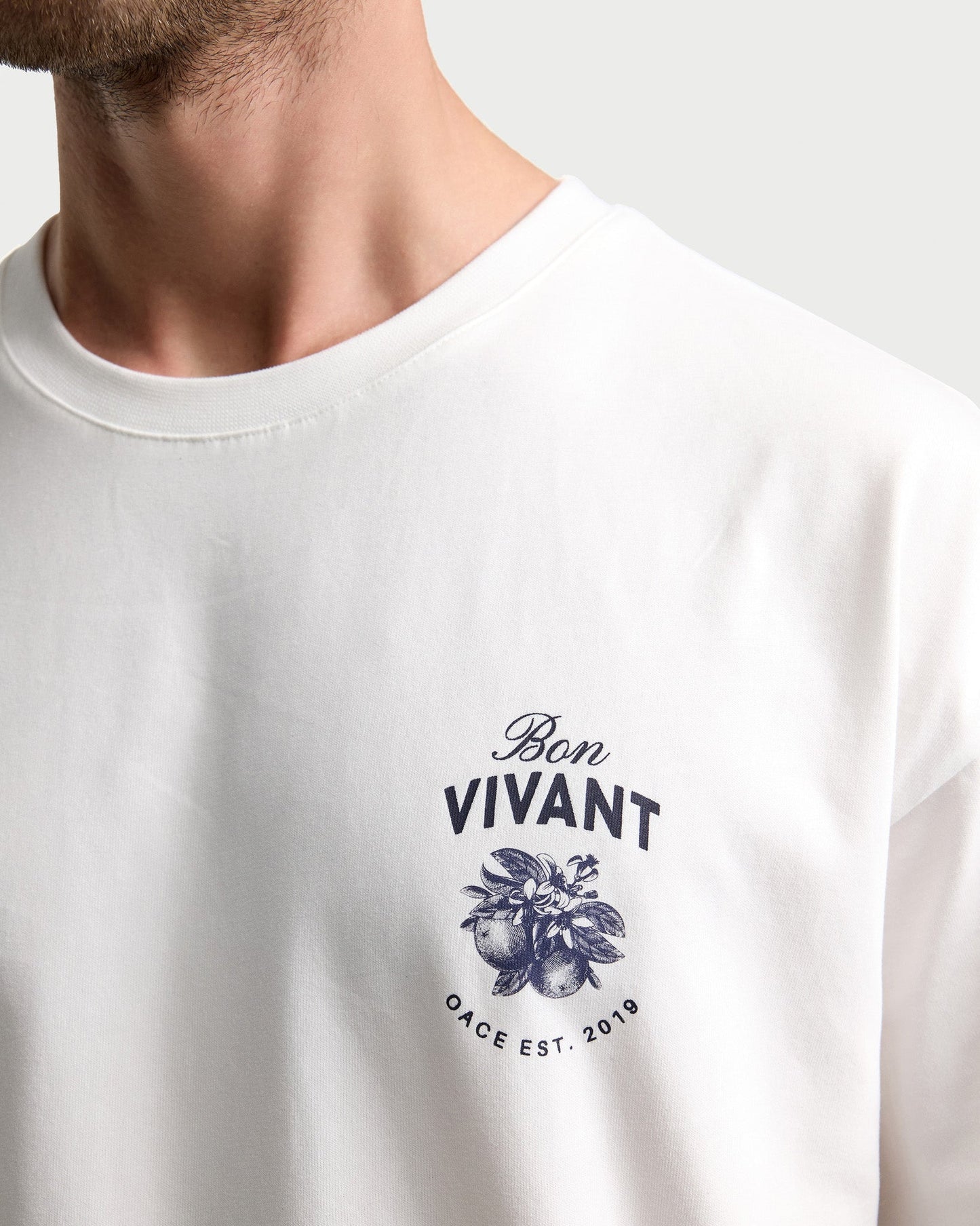 Bon Vivant Oversized T-Shirt - warm white