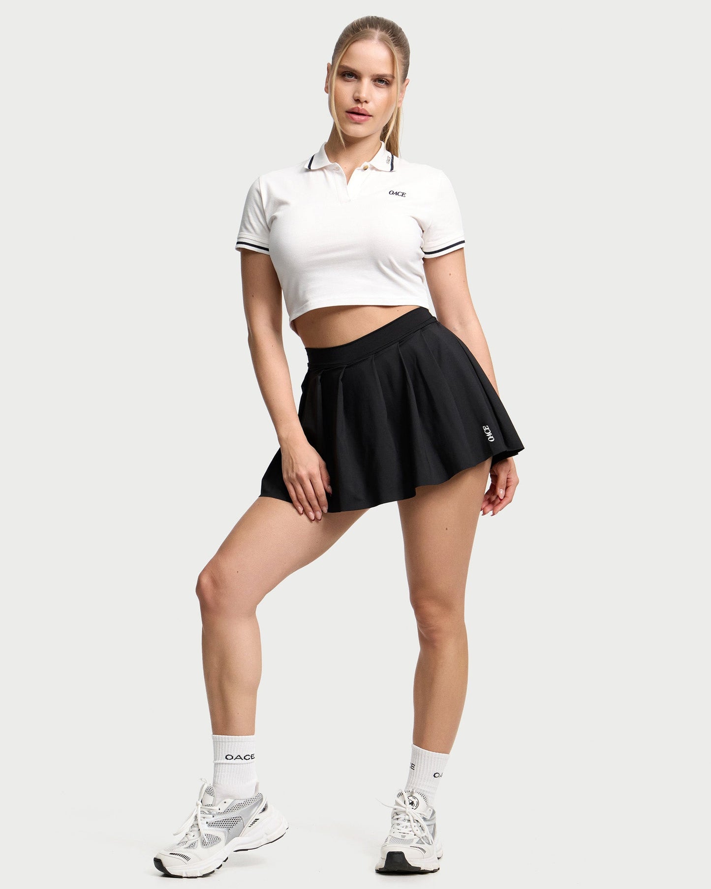 Nylon Folded Skirt
