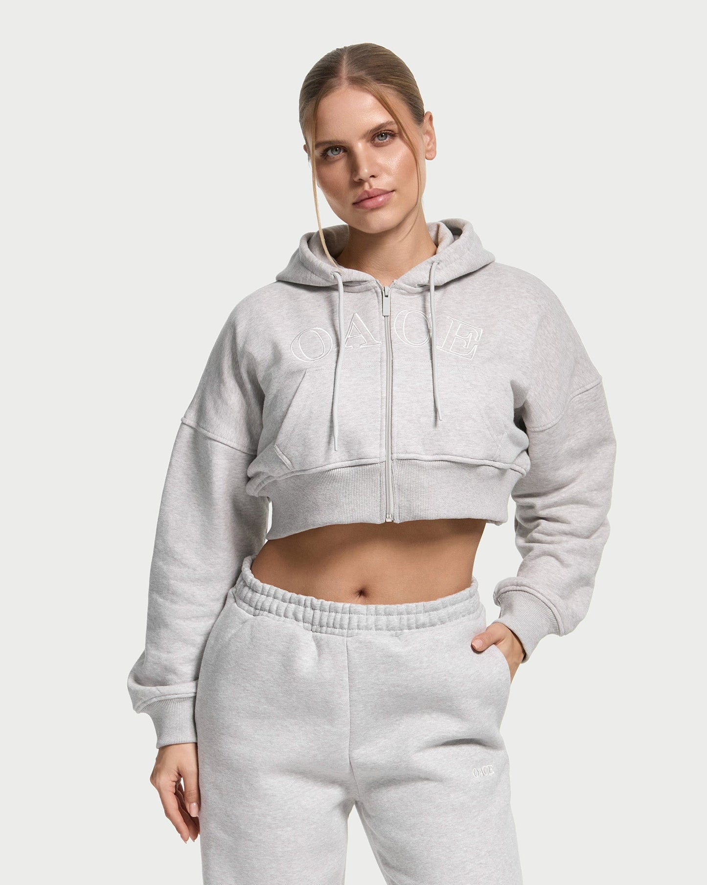 Calm Cropped Zip Jacket