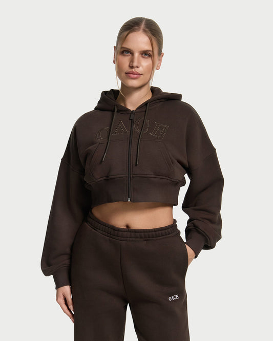 Calm Cropped Zip Jacket