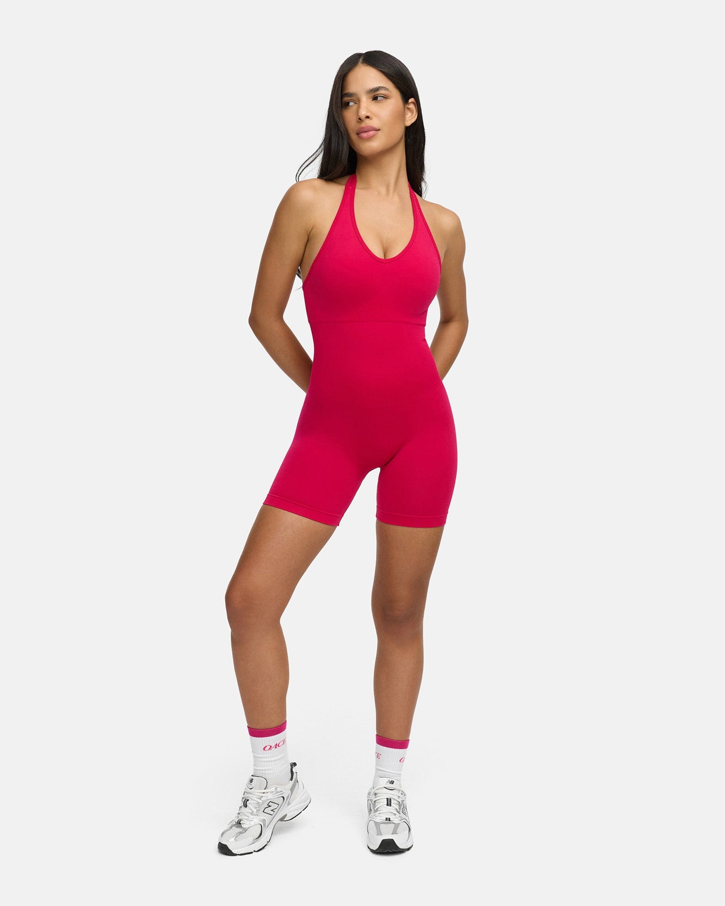 Toned Neckholder Onesie (short)