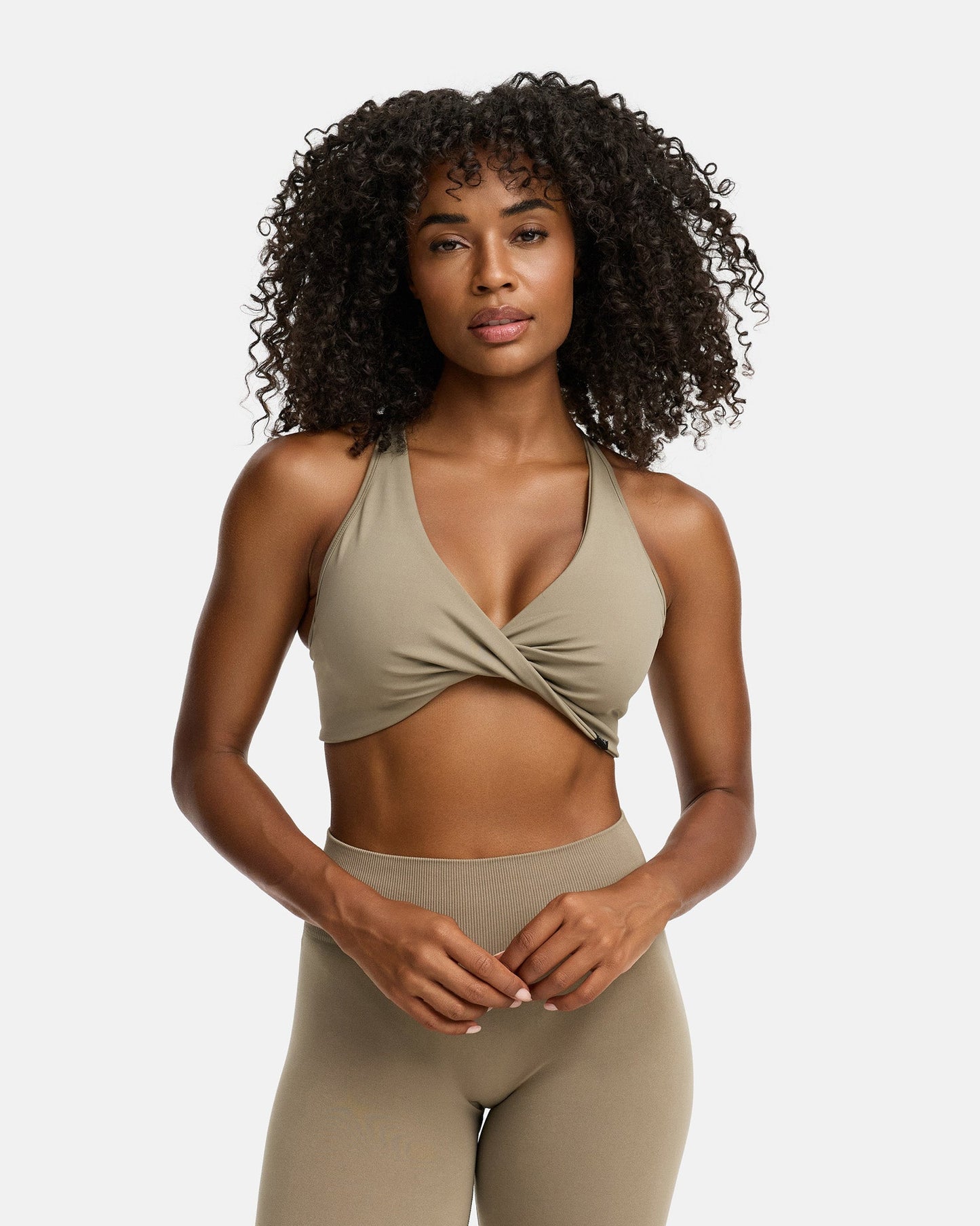 Appearance Twisted Nylon Bra