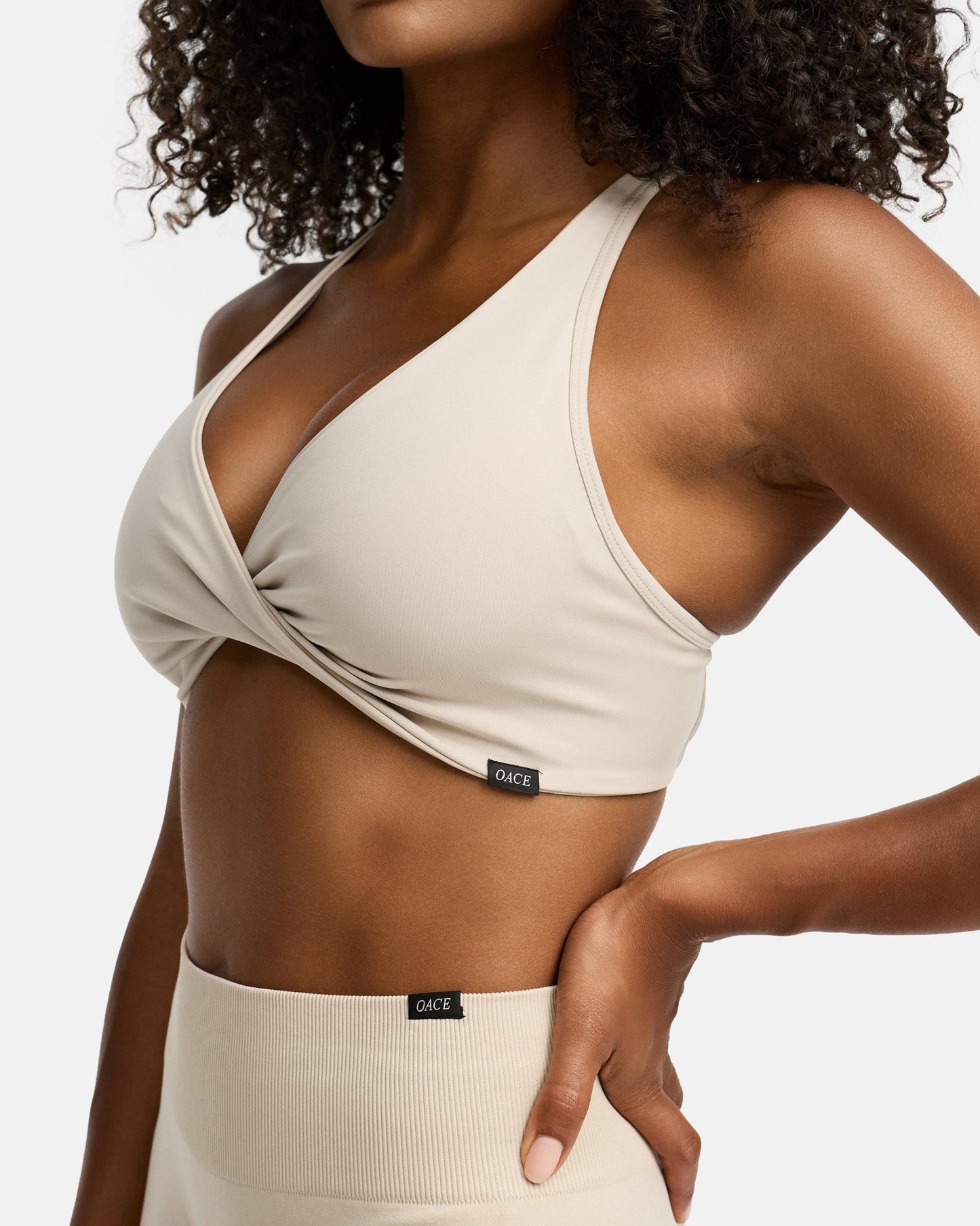 Appearance Twisted Nylon Bra