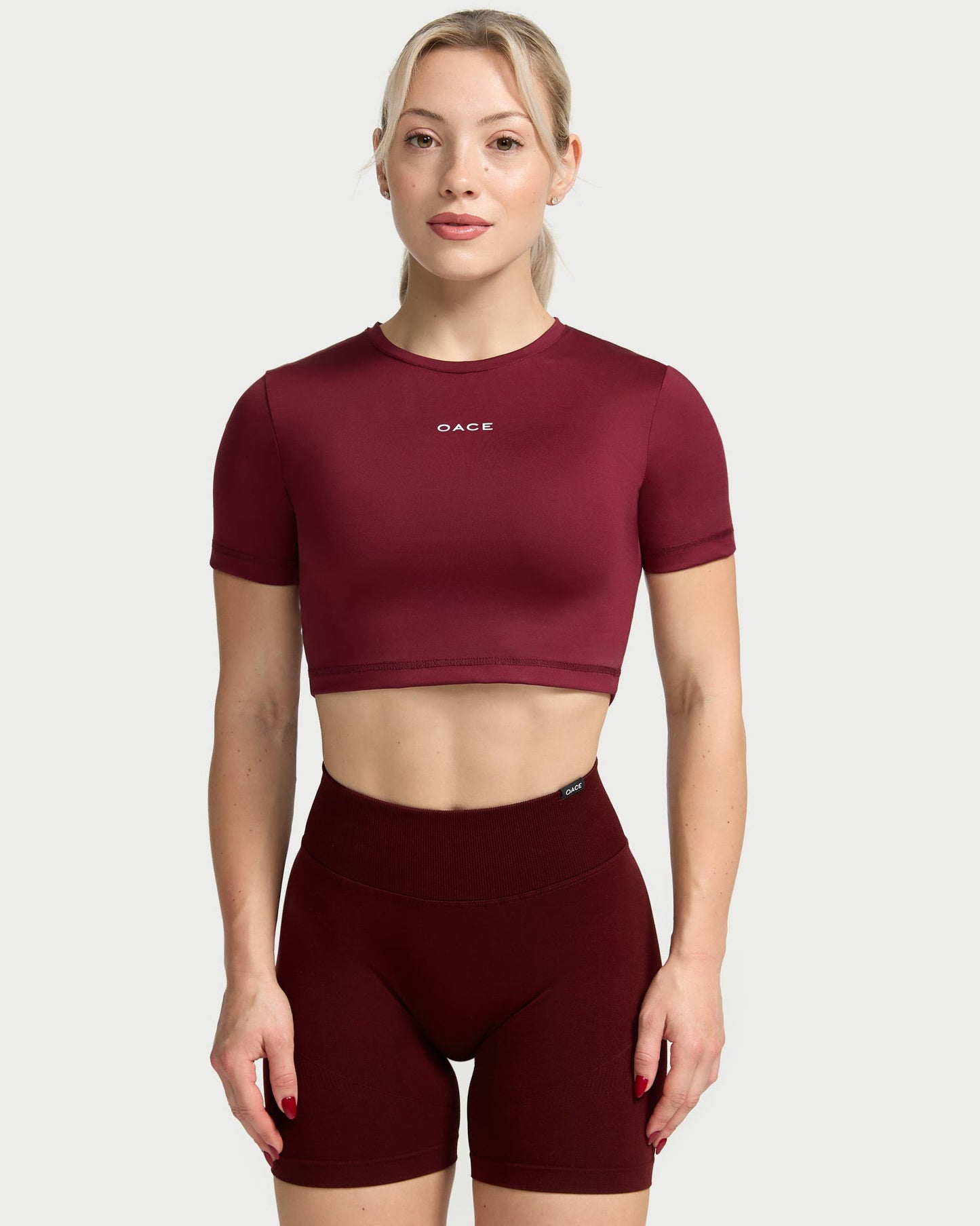 Nylon Cropped T-Shirt (Outlet)