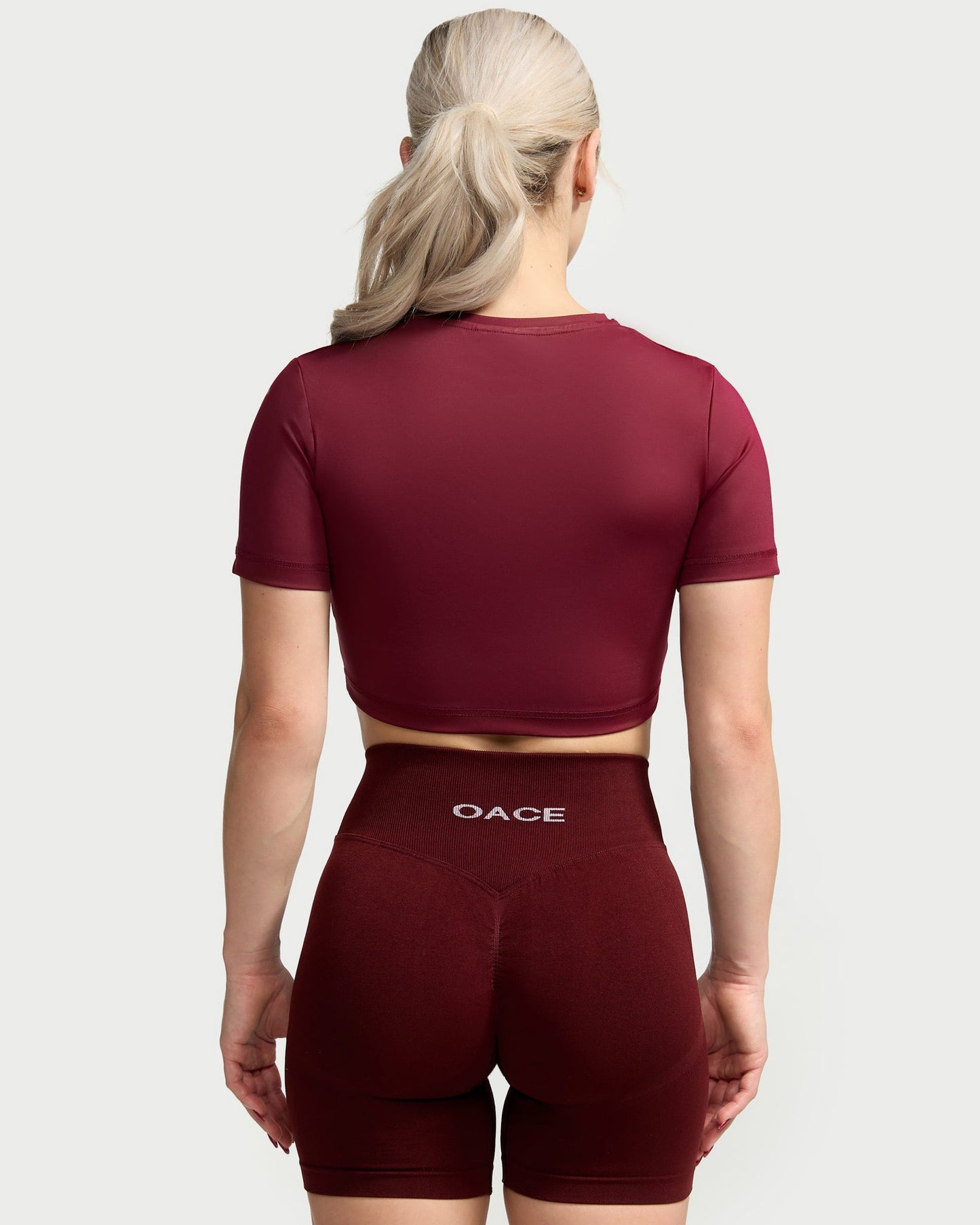 Nylon Cropped T-Shirt (Outlet)