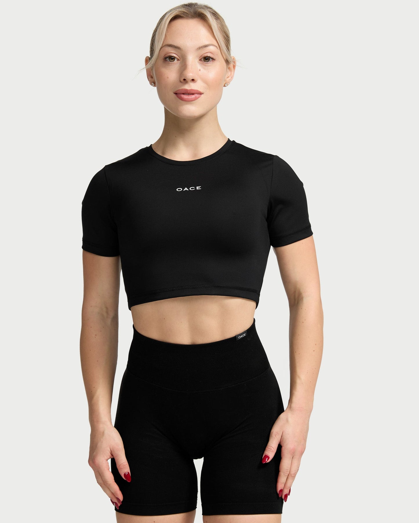 Nylon Cropped T-Shirt (Outlet)