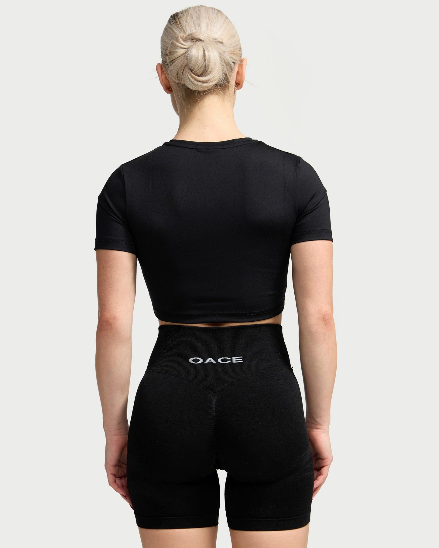 Nylon Cropped T-Shirt (Outlet)