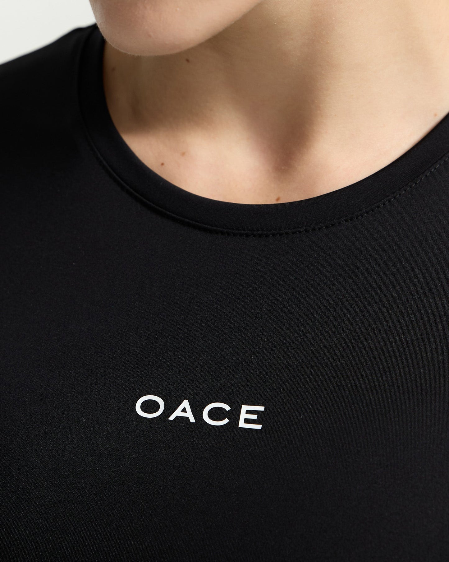 Nylon Cropped T-Shirt (Outlet)