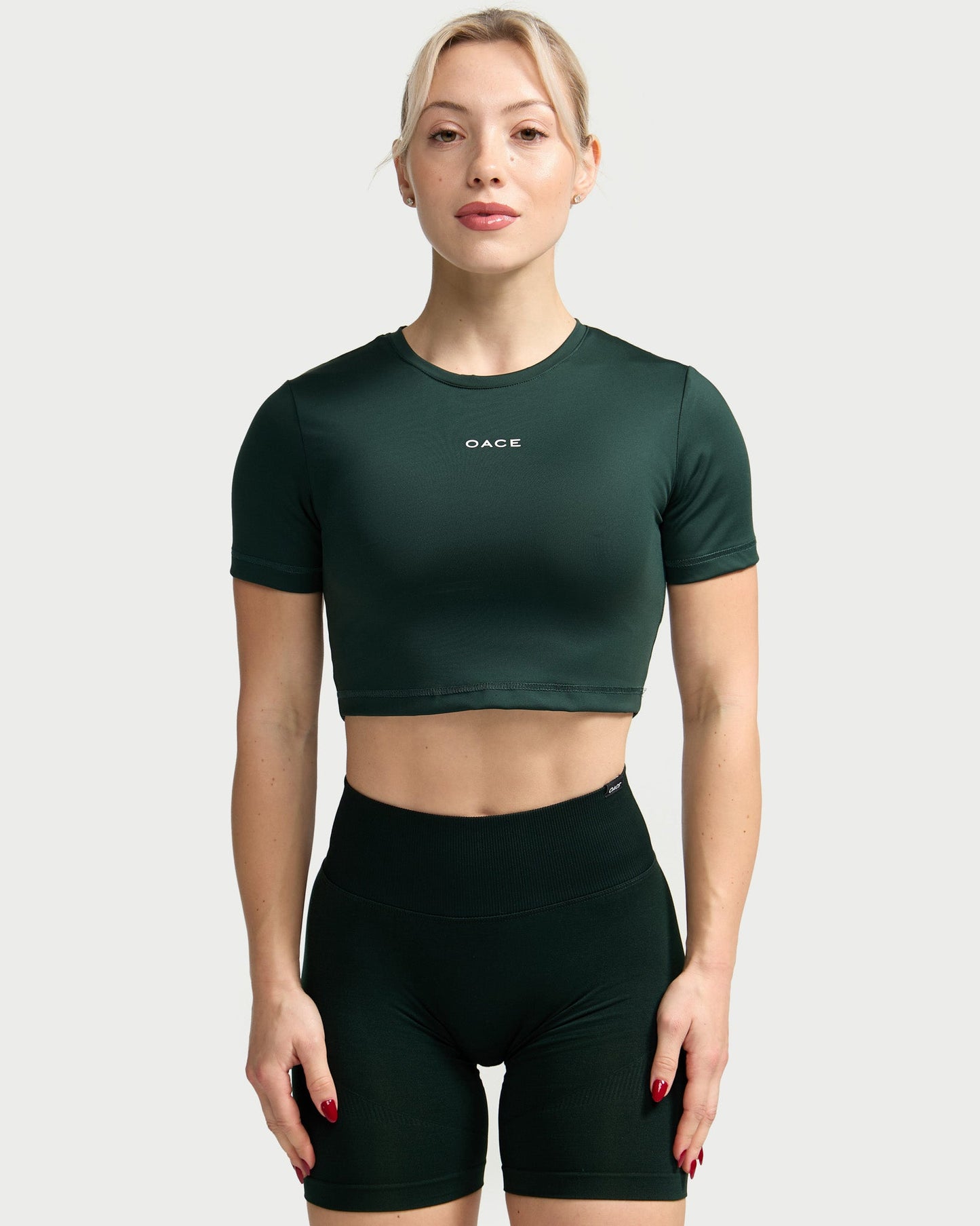 Nylon Cropped T-Shirt (Outlet)