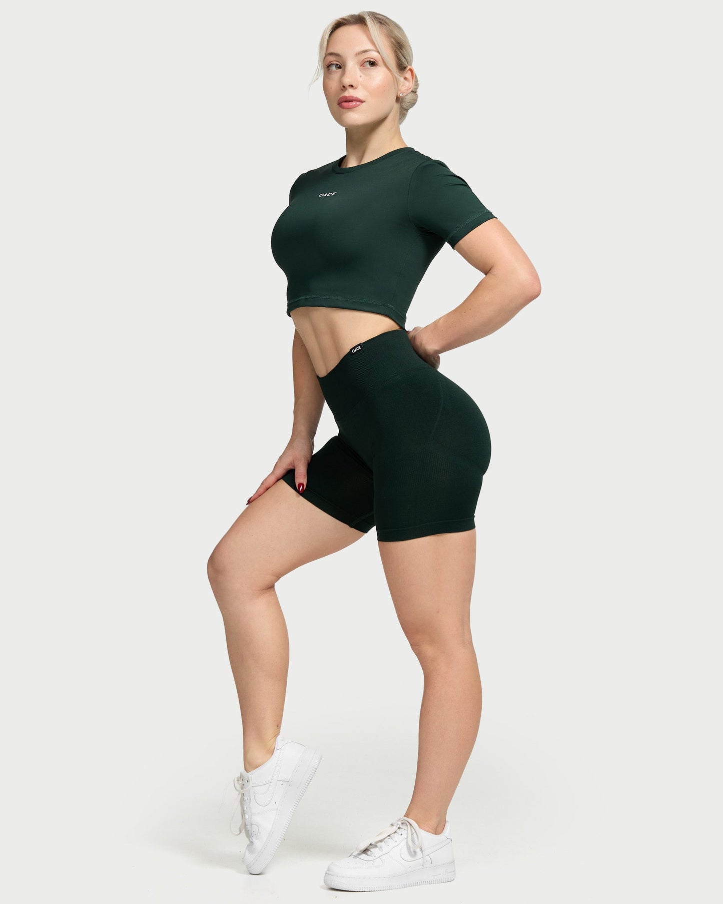 Nylon Cropped T-Shirt (Outlet)