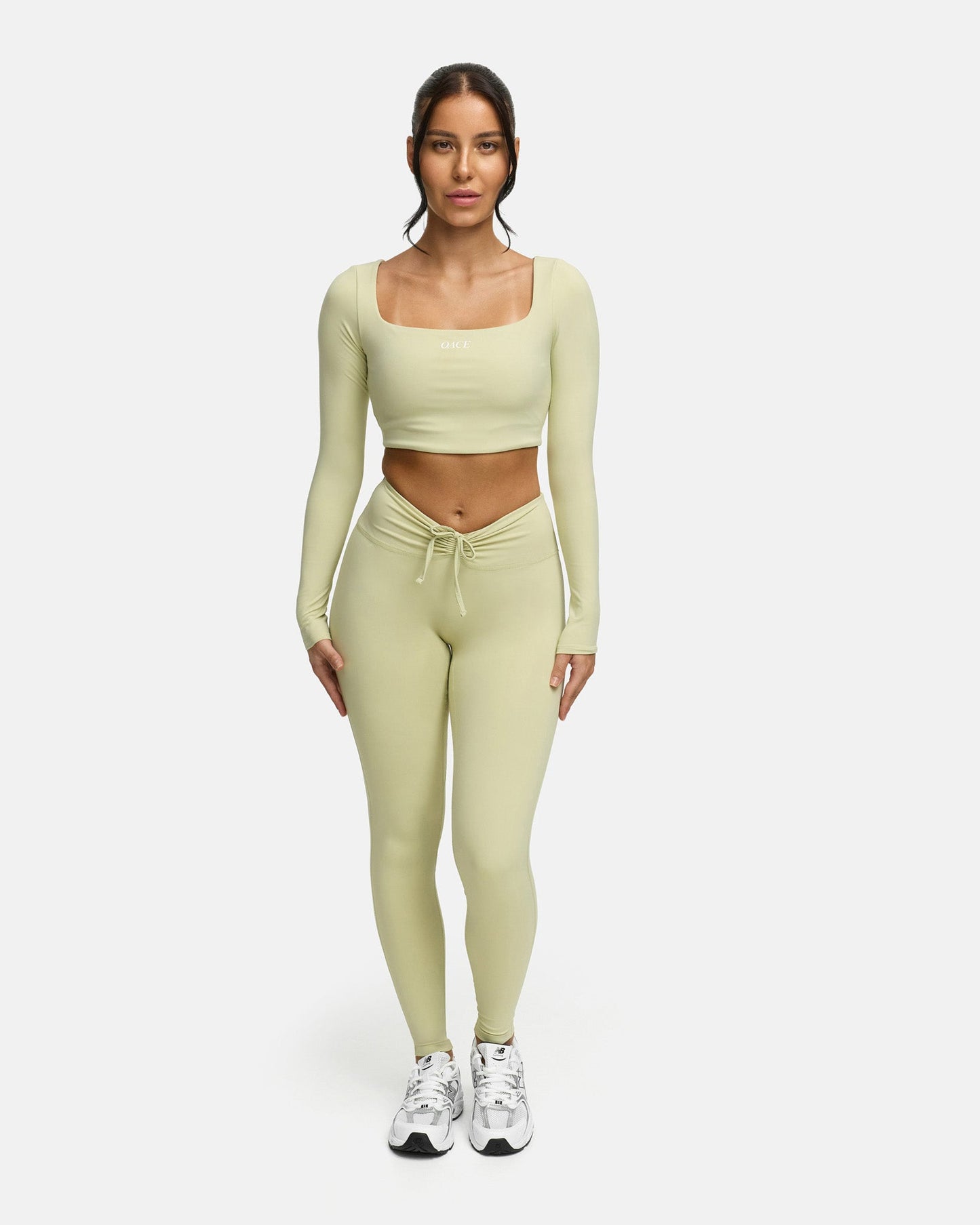 Aura Nylon Laced Leggings