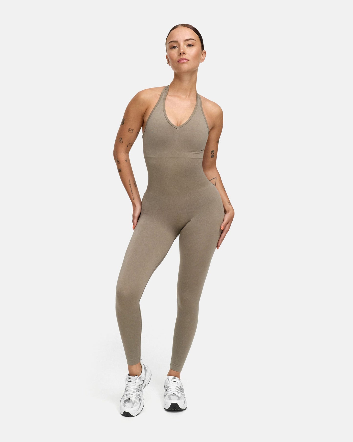 Toned Neckholder Onesie (long)