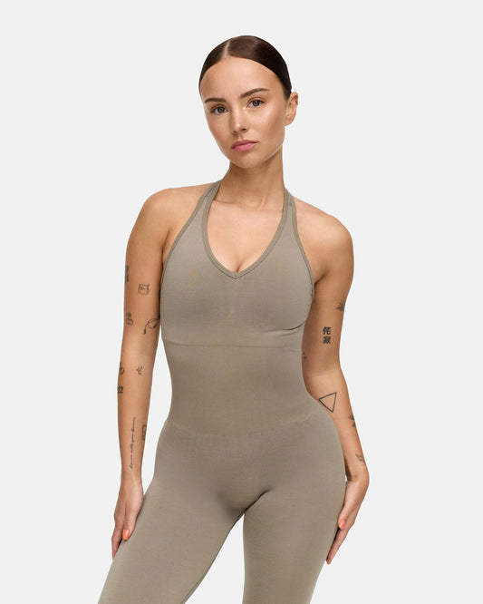 Toned Neckholder Onesie (long)