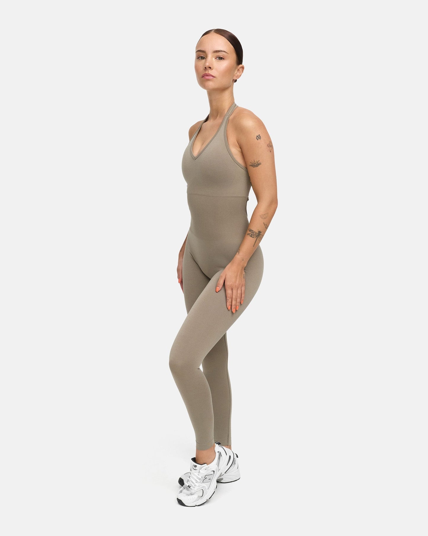 Toned Neckholder Onesie (long)