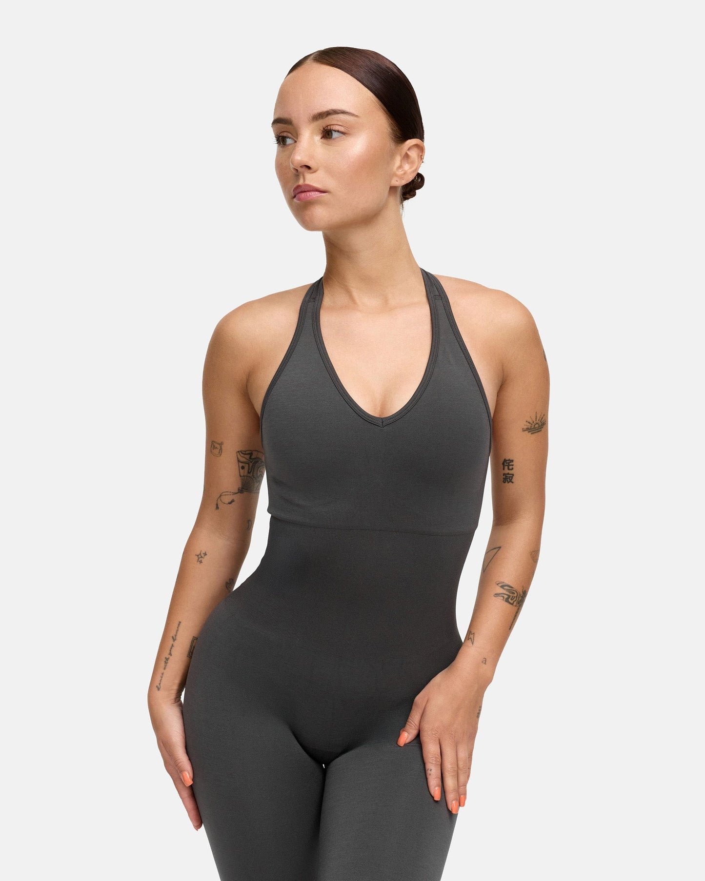 Toned Neckholder Onesie (long)